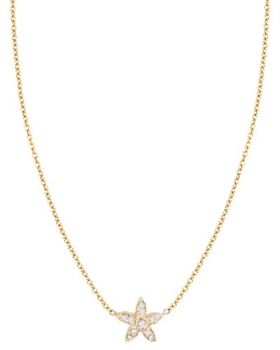 Ariana Rabbani Diamond Starfish Necklace In White