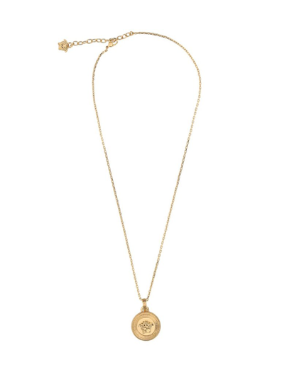 Versace Medusa Charm Necklace In Gold