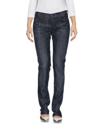 7 For All Mankind Denim Pants In Dark Blue