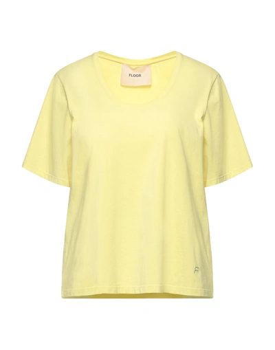 Floor T-shirts In Yellow