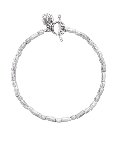 Dower & Hall Rice Nomad Silver Bracelet In Silber
