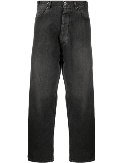 Chimala Wide-leg Cropped Jeans In Schwarz