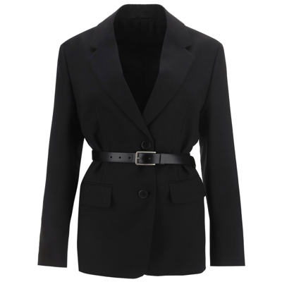 Prada Womens Black Outerwear Jacket