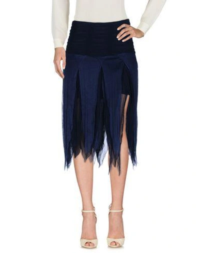 Blumarine 3/4 Length Skirts In Dark Blue