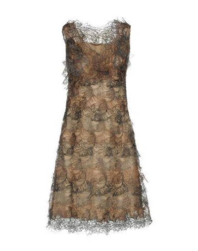 Ermanno Scervino Knee-length Dress In Brown