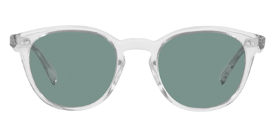 Oliver Peoples Desmon 0ov5454su 1101p1 Round Polarized Sunglasses In Blue