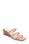Sanctuary Women's Klique Square Toe Wedge Heel Sandals In Clay