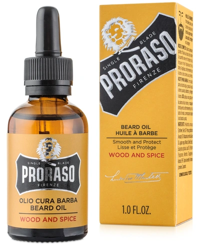 Proraso Beard Oil - Wood & Spice Scent, 1oz