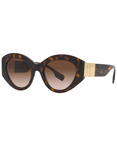 Burberry Brown Gradient Cat Eye Ladies Sunglasses Be4361f 300213 51