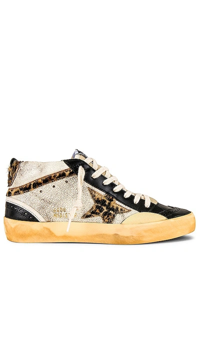 Golden Goose Mid-star Sneakers In White/ice/red
