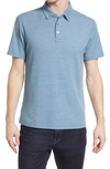 Robert Barakett Cloverdale Waffle Knit Polo In Tapestry