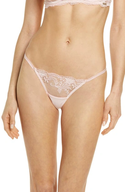 Bluebella Marseille Embroidered Thong In White