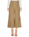Msgm Cropped Pants & Culottes In Camel