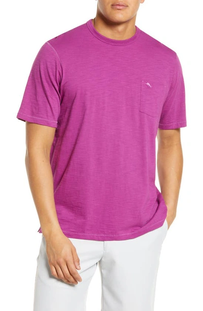 Tommy Bahama Bali Beach Crewneck T-shirt In Purple Clo