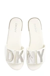 Dkny Waltz Flat Sandal In White