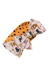 Baby Bling Babies' Reverse-a-bow Reversible Bow Headband In Zoo