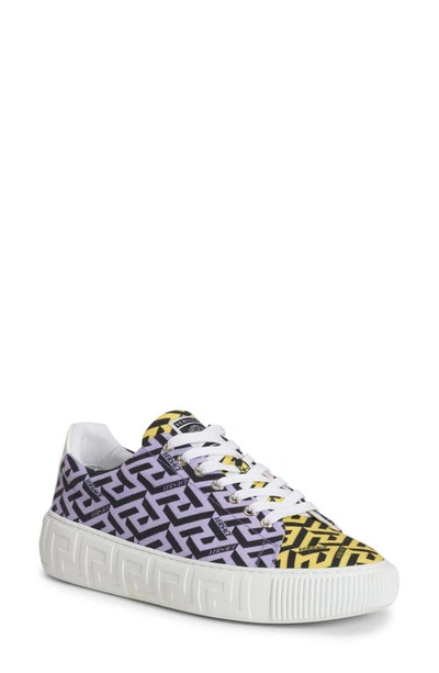 Versace La Greca Print Low Top Sneaker