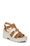 Dr. Scholl's Women's Check It Out Ankle Strap Sandals Women's Shoes In Honey Faux Leather