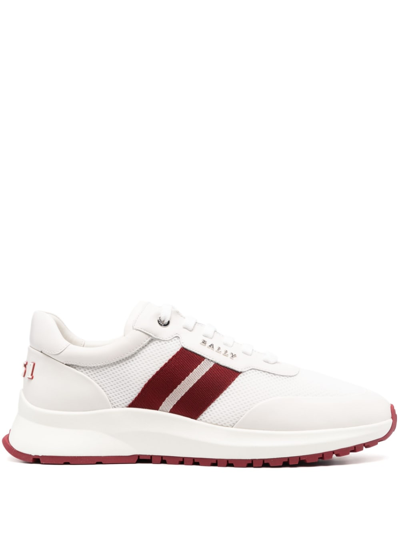 Bally Daryn Panelled Trainers In Bianco