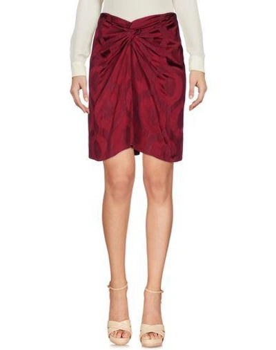 Isabel Marant Knee Length Skirt In Maroon