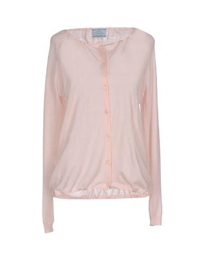 Prada Cardigan In Pink