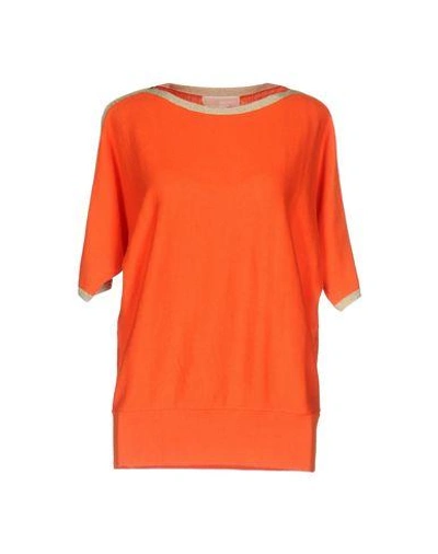 Michael Michael Kors Sweater In Orange