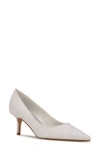 Nine West Arlene Pointed Toe Pump In Ivory Lace