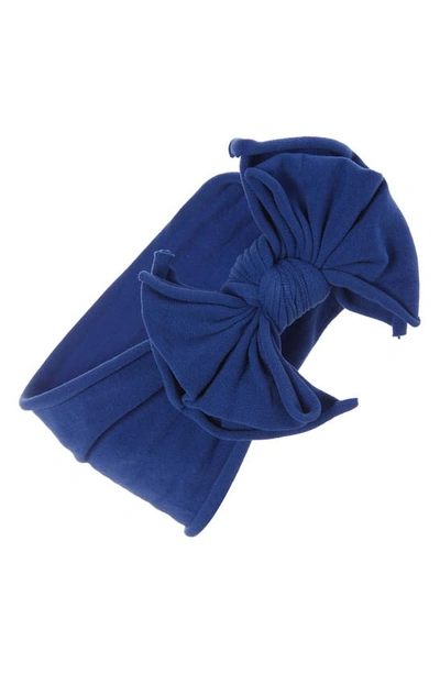 Baby Bling Fab-bow-lous Headband In Indigo