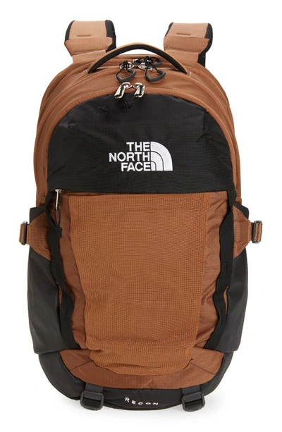 The North Face Recon Backpack In Pinecone Brown/ Tnf Black
