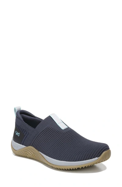 Ryka Echo Knit Slip-on Sneaker In Blue Ink Fabric