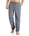Hanro Night & Day Woven Lounge Pants In Floral Ornament Gray
