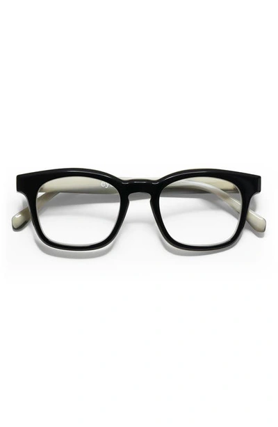 Eyebobs Humble Narrator 50mm Reading Glasses In Black / Clear