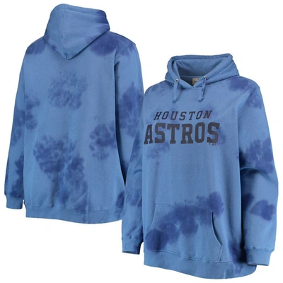 Profile Navy Houston Astros Plus Size Cloud Pullover Hoodie