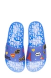 Karl Lagerfeld Thea Jelly Slide Sandal In Azure