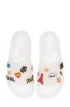 Karl Lagerfeld Thea Jelly Slide Sandal In Clear