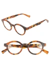 Eyebobs Tv Party 44mm Reading Glasses In Tortoise / Clear