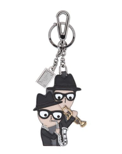 Dolce & Gabbana Key Rings In Black