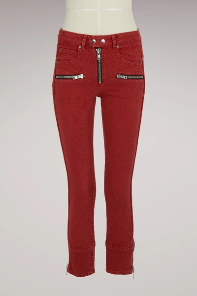 Isabel Marant Étoile Cotton Pelona Trousers In Red