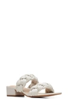 Clarks Seren 25 Braid Slide Sandal In White