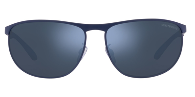 Emporio Armani Men's Sunglasses, Ea2124 64 In Blue Mirror Blue
