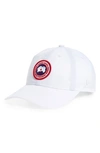 Canada Goose Arctic Disc Baseball Cap In White - Blanc