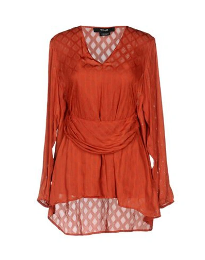 Ty-lr Blouse In Rust