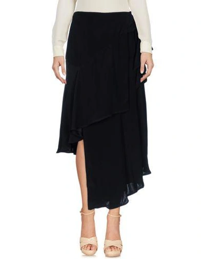 Ty-lr Midi Skirts In Black