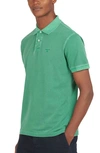 Barbour Washed Sports Cotton Polo In Turf