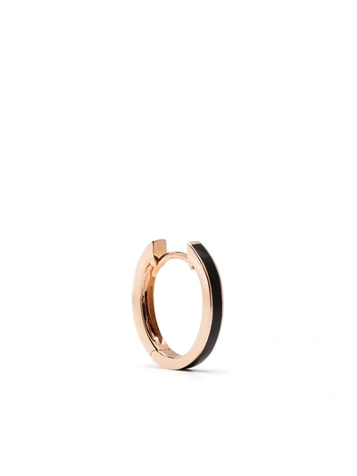 Anapsara 18kt Rose Gold Micro Cosmos Single Hoop Earring In Rosa