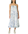Lucky Brand Womens Tiered Cami Maxi Dress In Blue