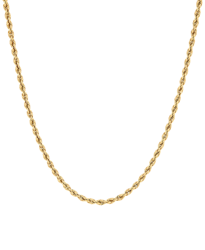 Macy's Glitter Rope Link 20" Chain Necklace (2mm) In 10k Gold In White Gold