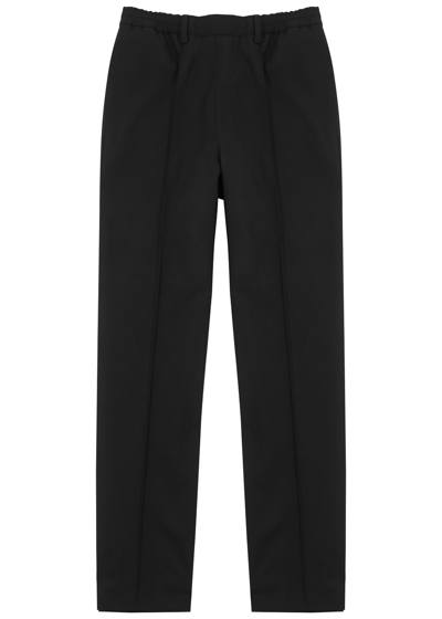 Ami Alexandre Mattiussi Ami Straight Leg Tailored High Waist Pants In Black