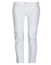 Dondup Cropped-leg Cotton Trousers In White