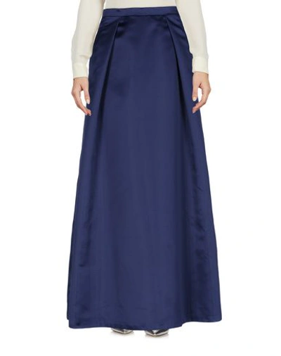 Pinko Long Skirts In Dark Blue